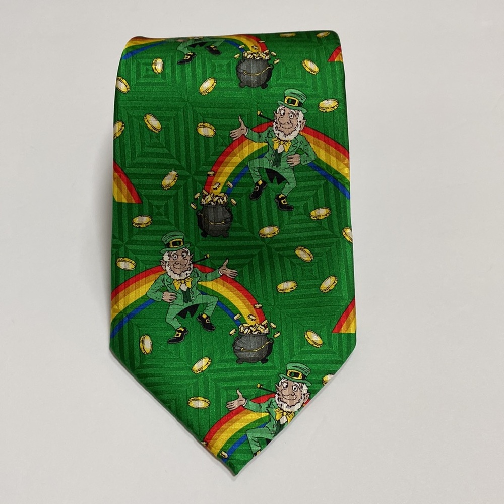 Keith Daniels Hand Made 100% Silk Leprechaun Tie